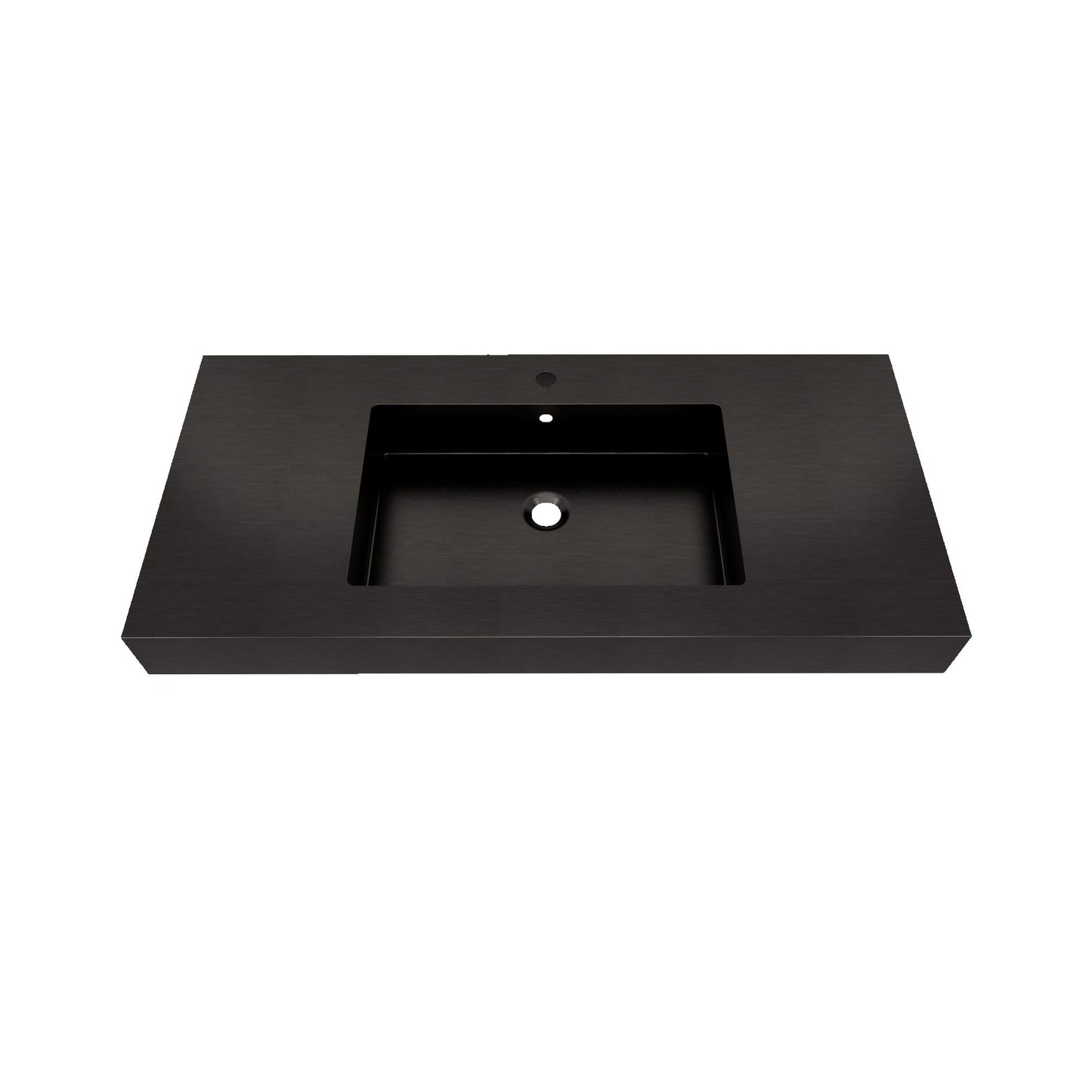 Max 42" Black Stainless Steel Sink - Bathroom Vanity Sink | Better Vanity Premium Bathroom Vanity & Storage USA