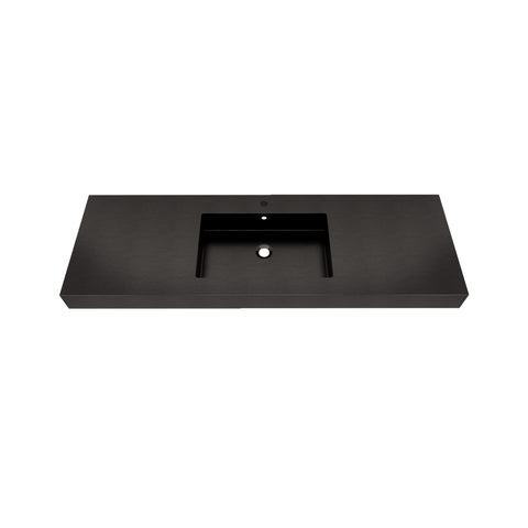 Max 60" Black Stainless Steel Sink - Bathroom Vanity Sink | Better Vanity Premium Bathroom Vanity & Storage USA