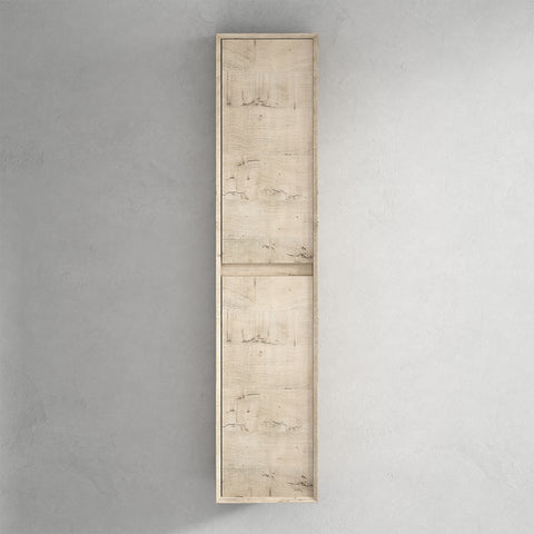 Kingdee 14" Light Oak Linen Side Cabinet