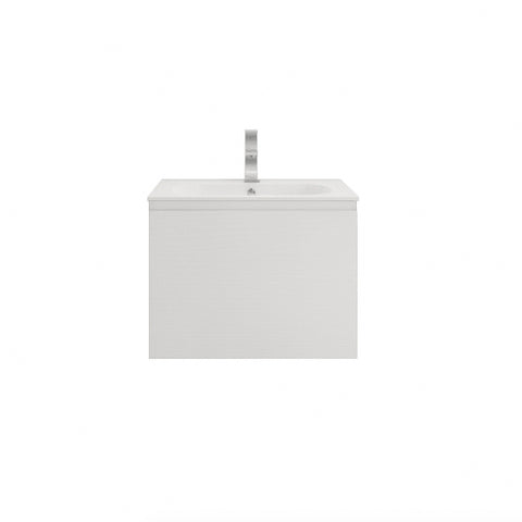 Aipo 24" Matte White Wall Mounted Vanity with Reinforced Acrylic Sink