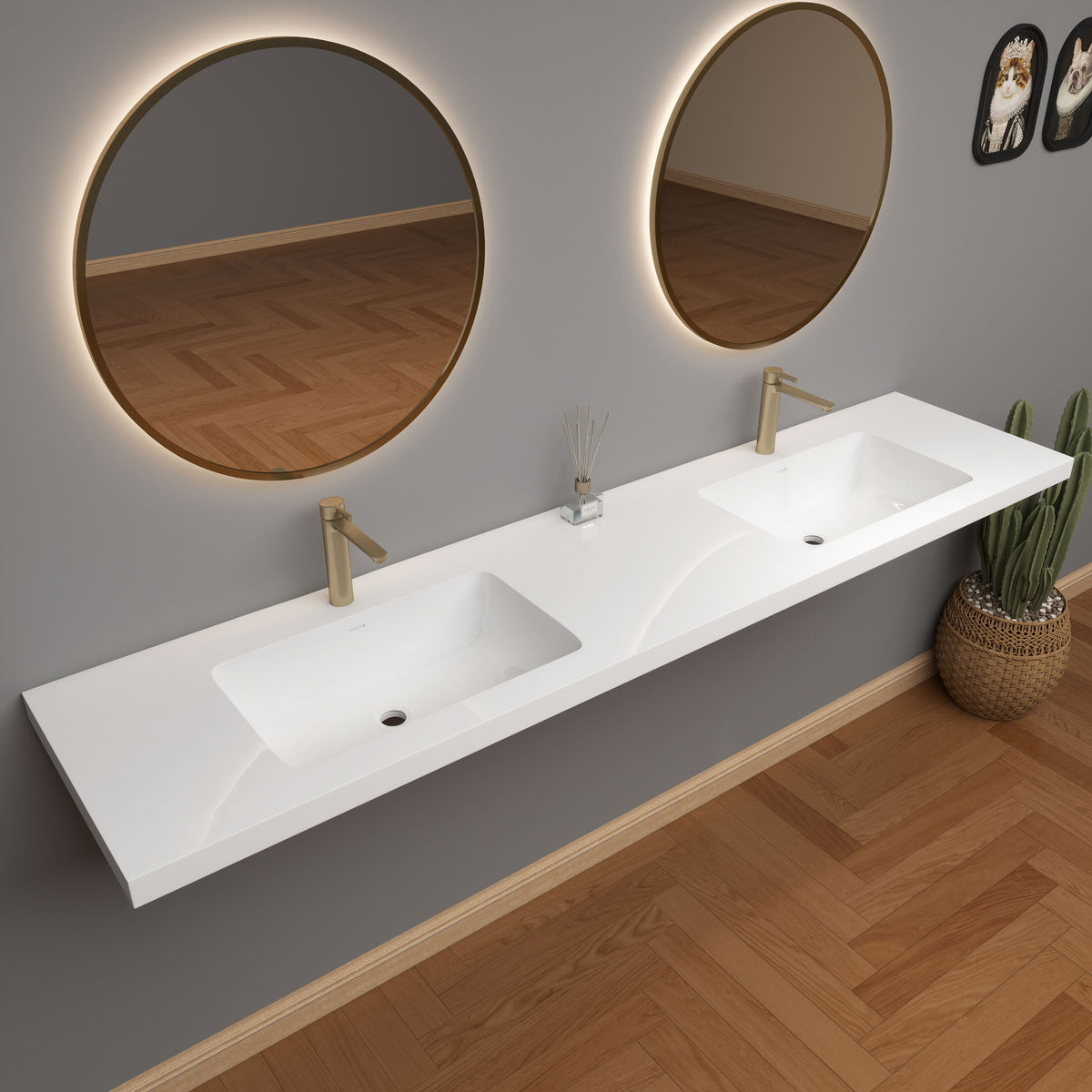 NB Reinforced Acrylic Sink Top 24" - 84"-Better Vanity