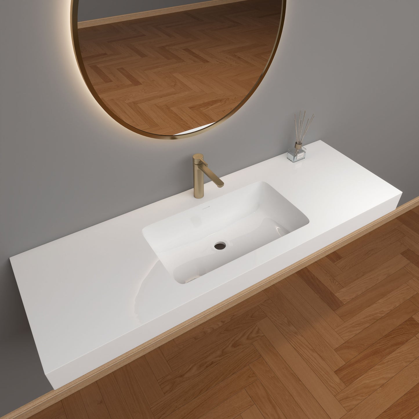 LB Reinforced Acrylic Sink Top 24" - 84"
