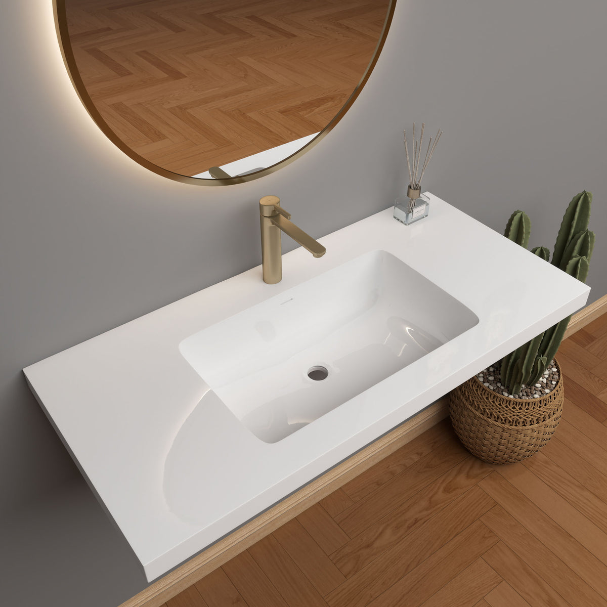 NB Reinforced Acrylic Sink Top 24" - 84"-Better Vanity