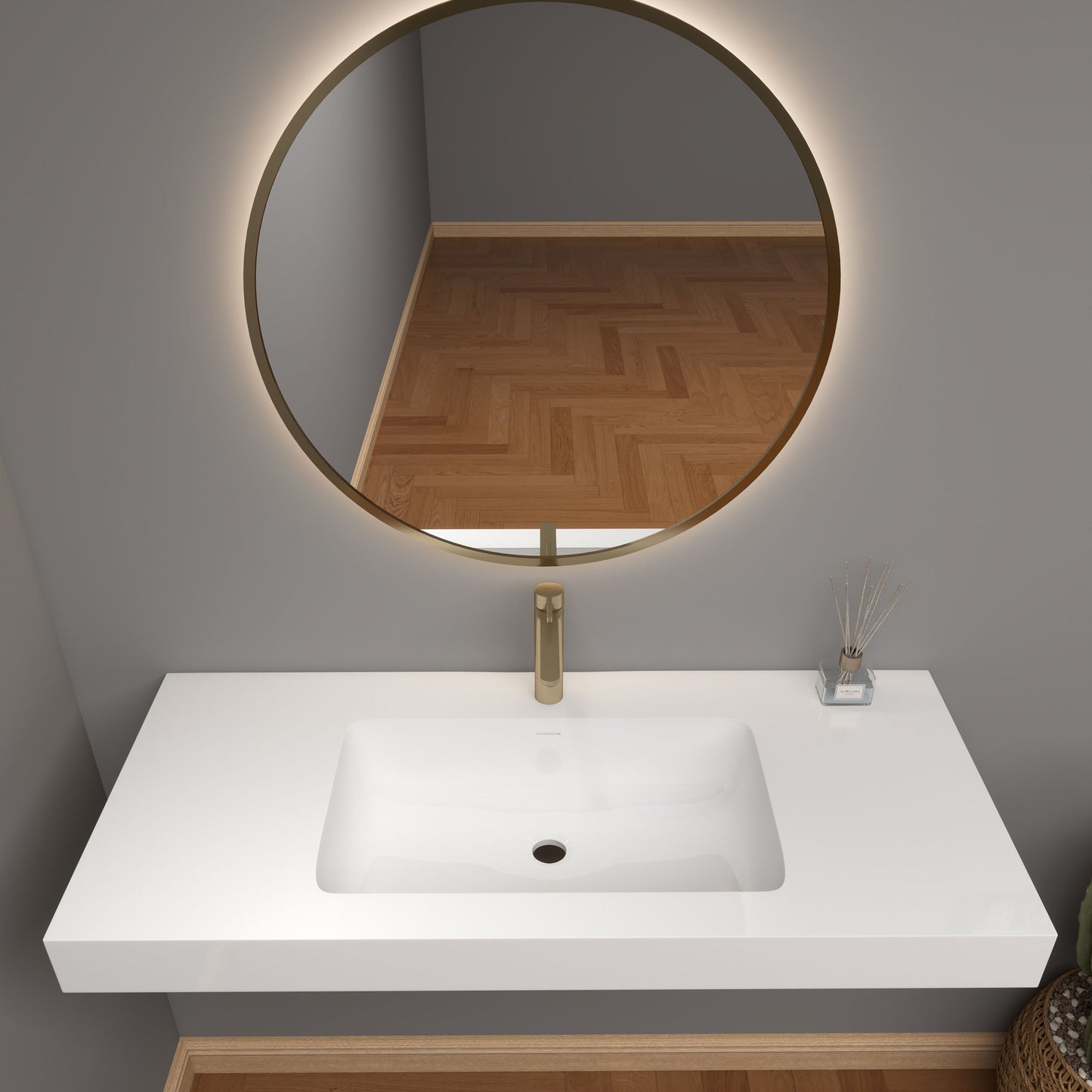 LB Reinforced Acrylic Sink Top 24" - 84"