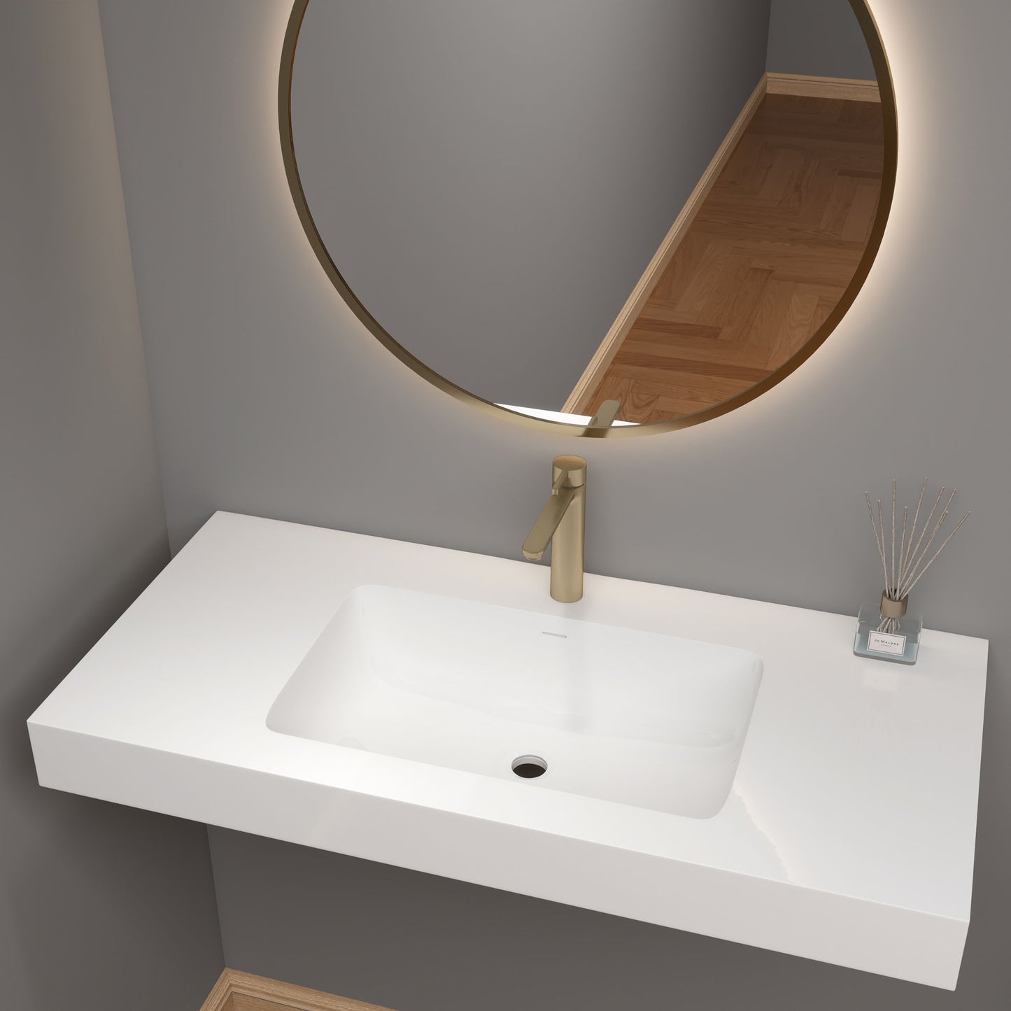 LB Reinforced Acrylic Sink Top 24" - 84"