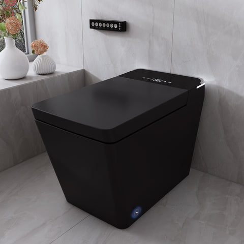 T2605 Matte Black Smart Toilet with LED Screen & Bidet