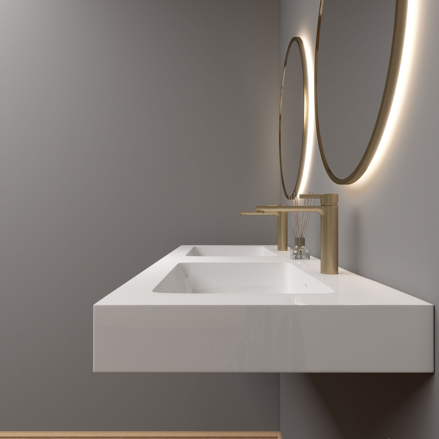 LB Reinforced Acrylic Sink Top 24" - 84"