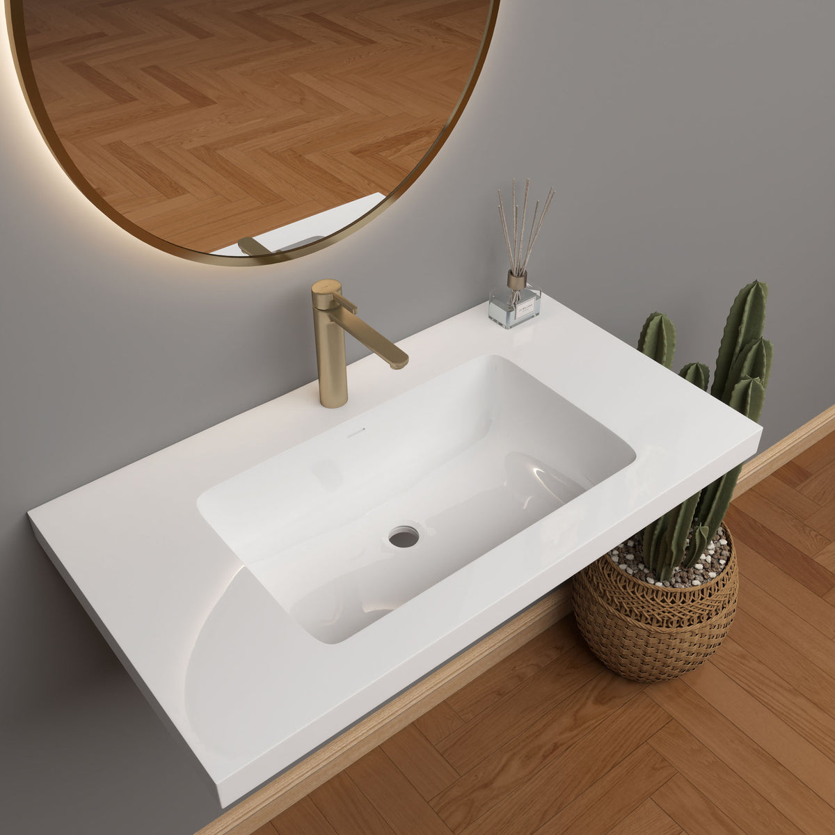 NB Reinforced Acrylic Sink Top 24" - 84"-Better Vanity