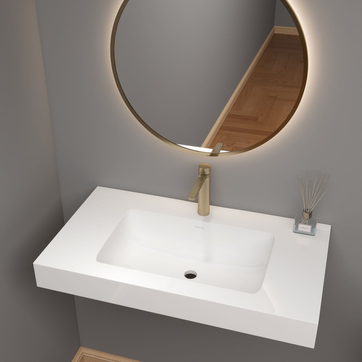 LB Reinforced Acrylic Sink Top 24" - 84"