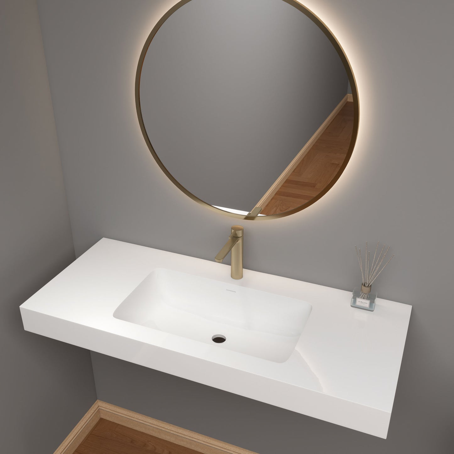 LB Reinforced Acrylic Sink Top 24" - 84"