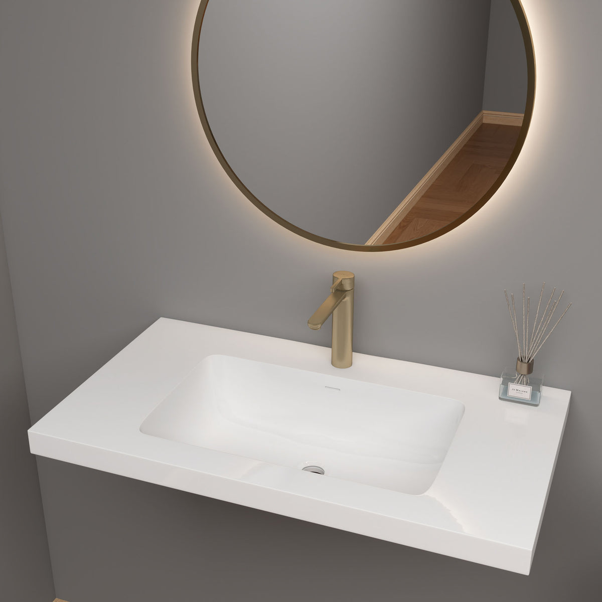NB Reinforced Acrylic Sink Top 24" - 84"-Better Vanity