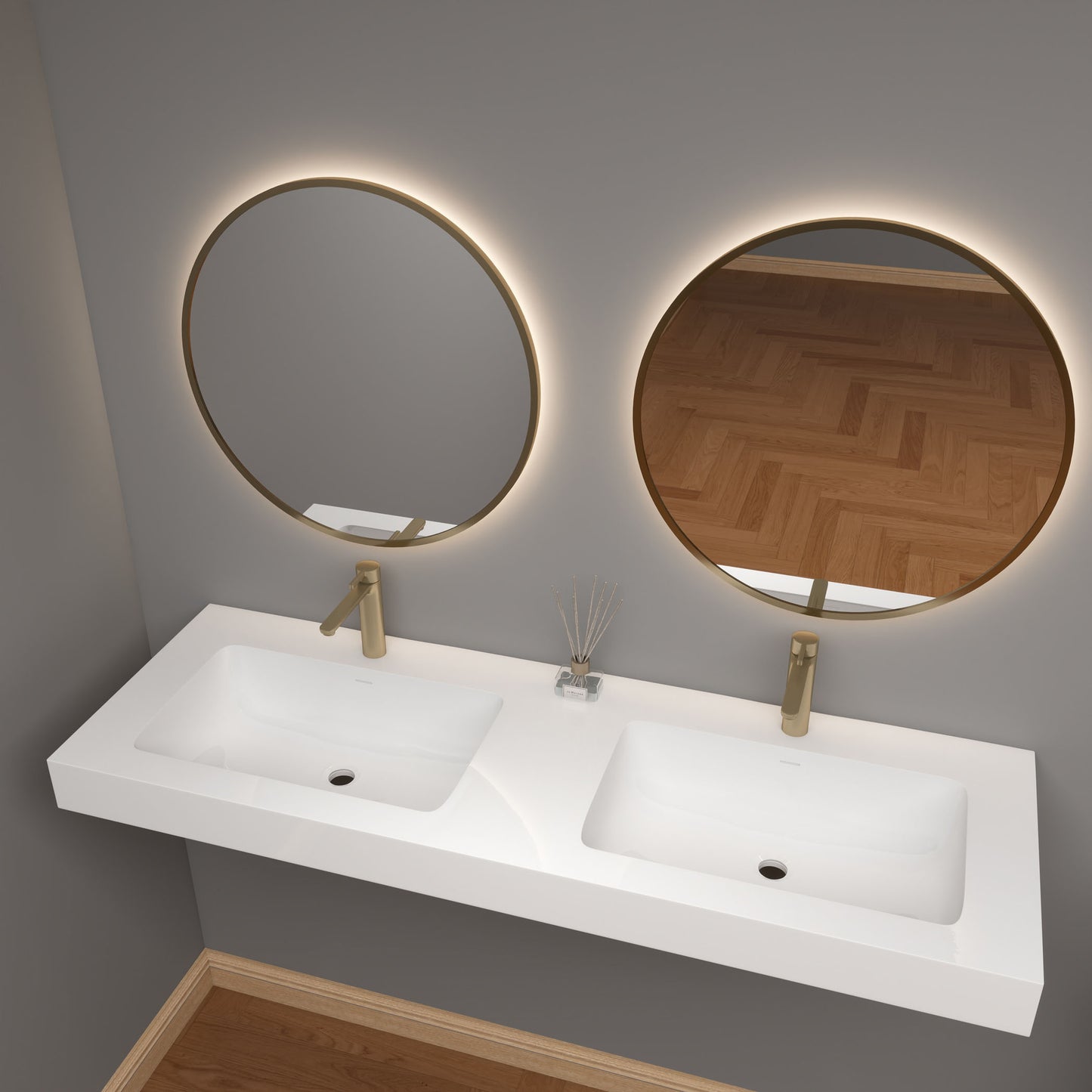 LB Reinforced Acrylic Sink Top 24" - 84"