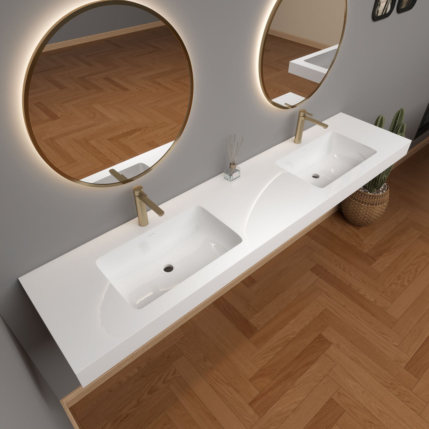 LB Reinforced Acrylic Sink Top 24" - 84"