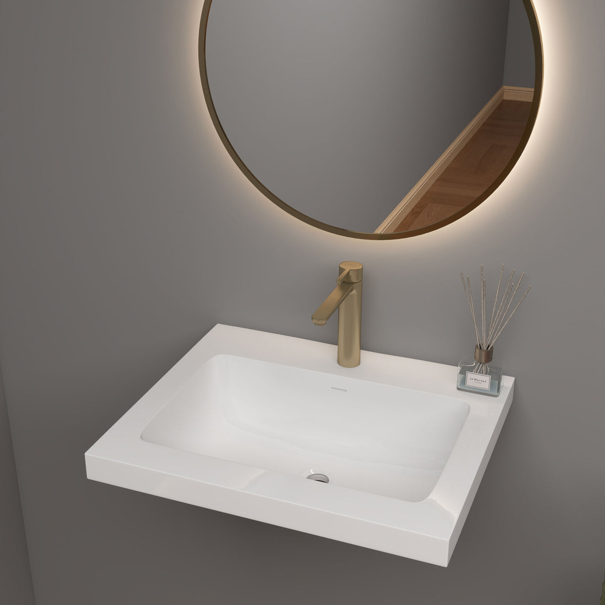 NB Reinforced Acrylic Sink Top 24" - 84"-Better Vanity