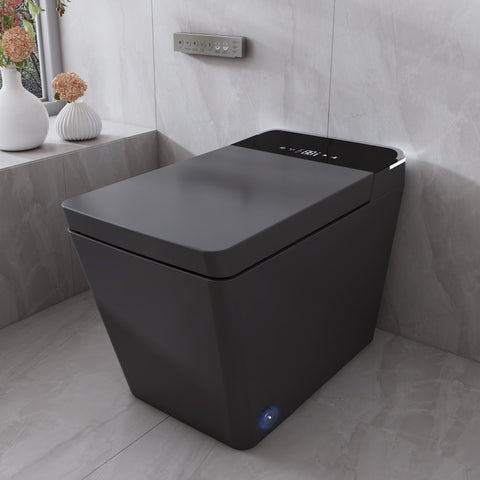 T2605 Matte Gray Smart Toilet with LED Screen & Bidet