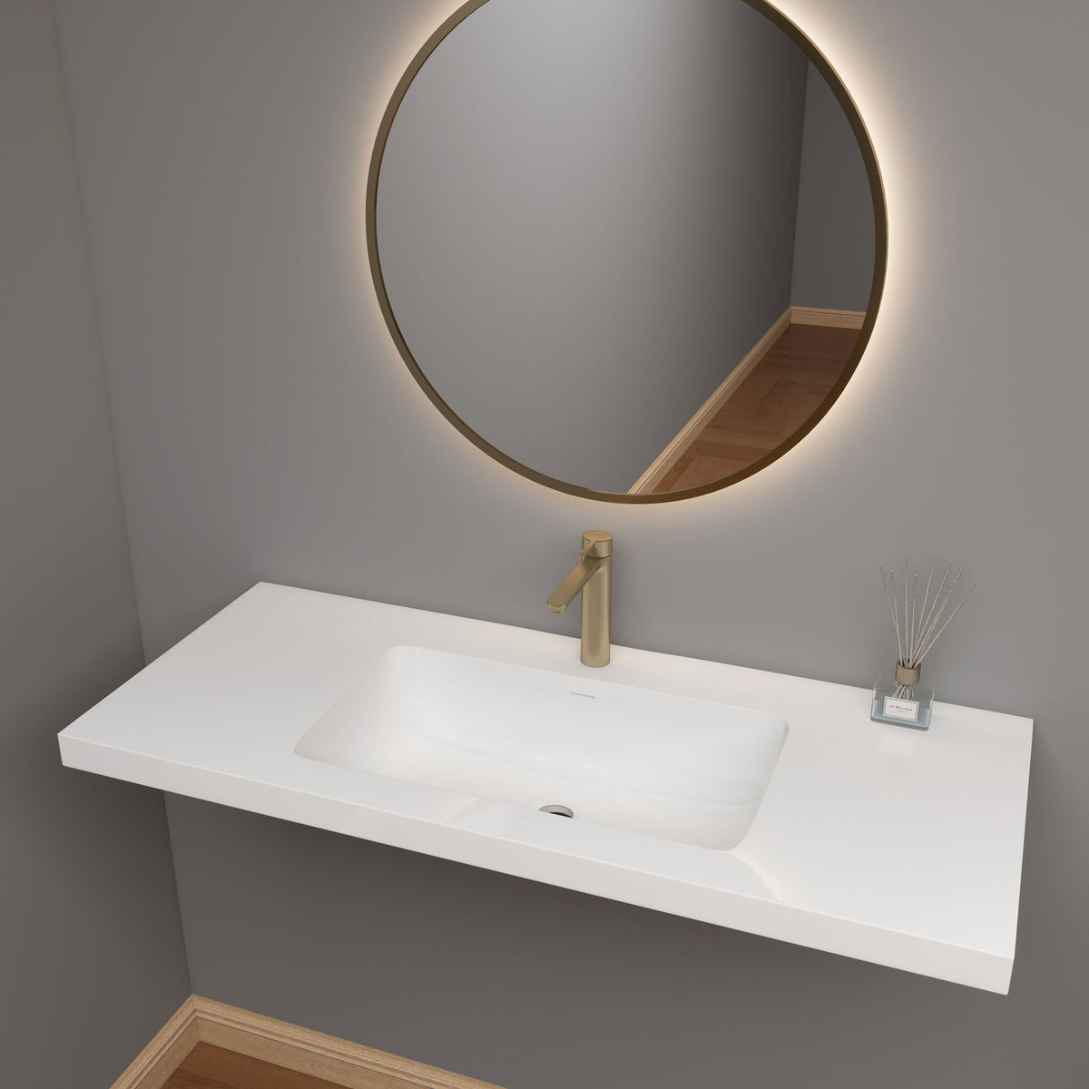 NB Reinforced Acrylic Sink Top 24" - 84"-Better Vanity