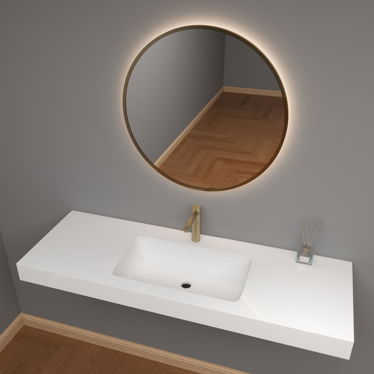 LB Reinforced Acrylic Sink Top 24" - 84"