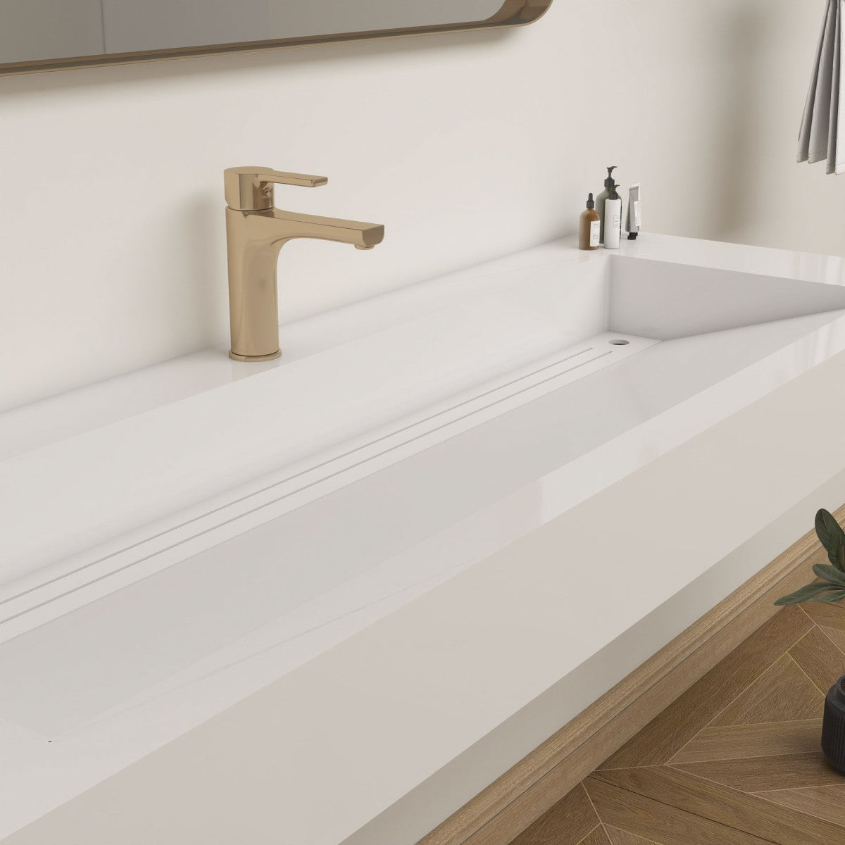 Bethany 60" Reinforced FLX Acrylic Single Sink Countertop