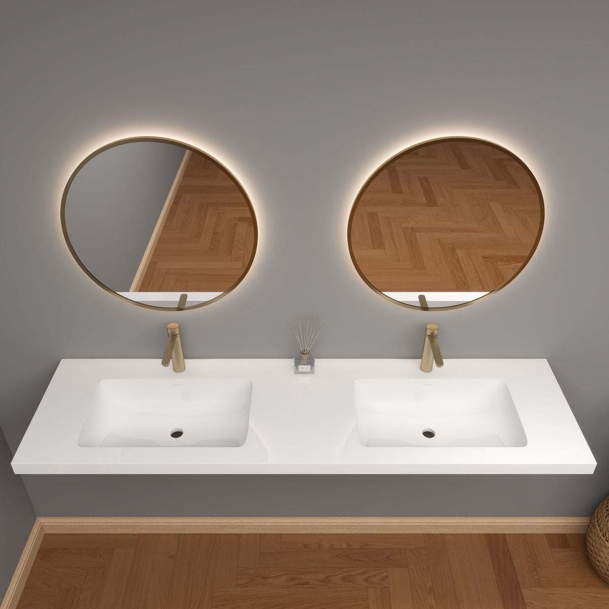 NB Reinforced Acrylic Sink Top 24" - 84"-Better Vanity