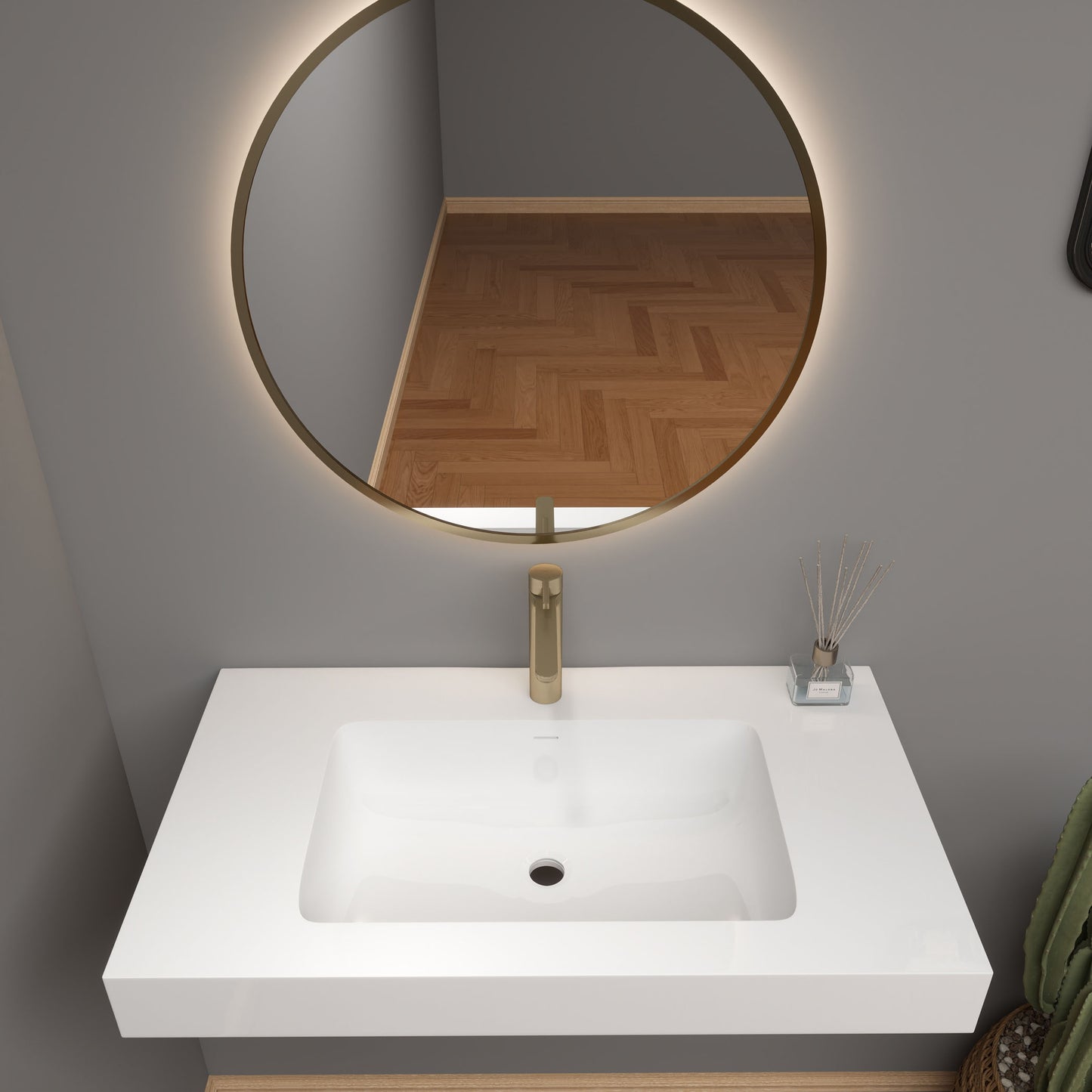 LB Reinforced Acrylic Sink Top 24" - 84"