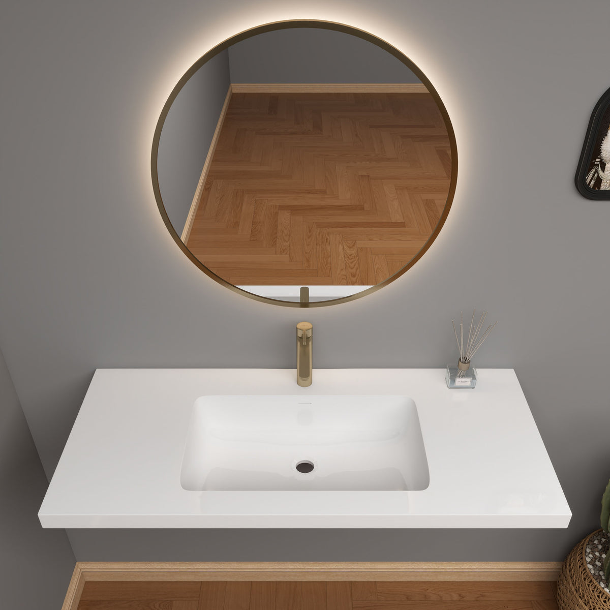 NB Reinforced Acrylic Sink Top 24" - 84"-Better Vanity