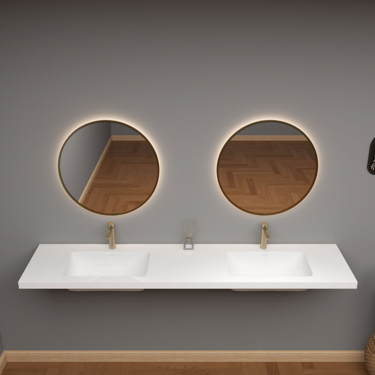 NB Reinforced Acrylic Sink Top 24" - 84"-Better Vanity