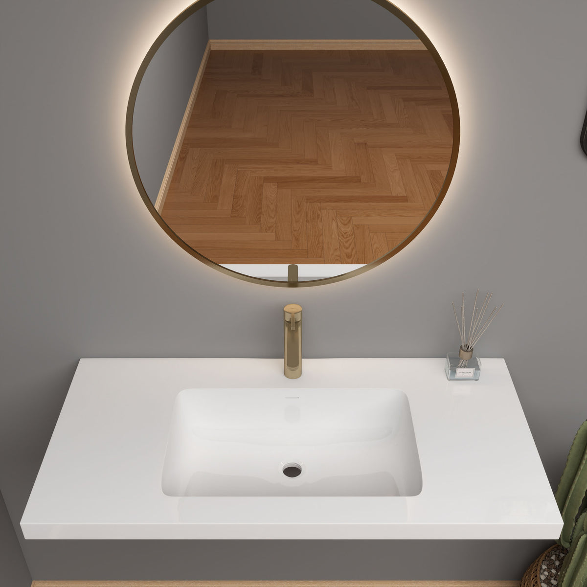 NB Reinforced Acrylic Sink Top 24" - 84"-Better Vanity