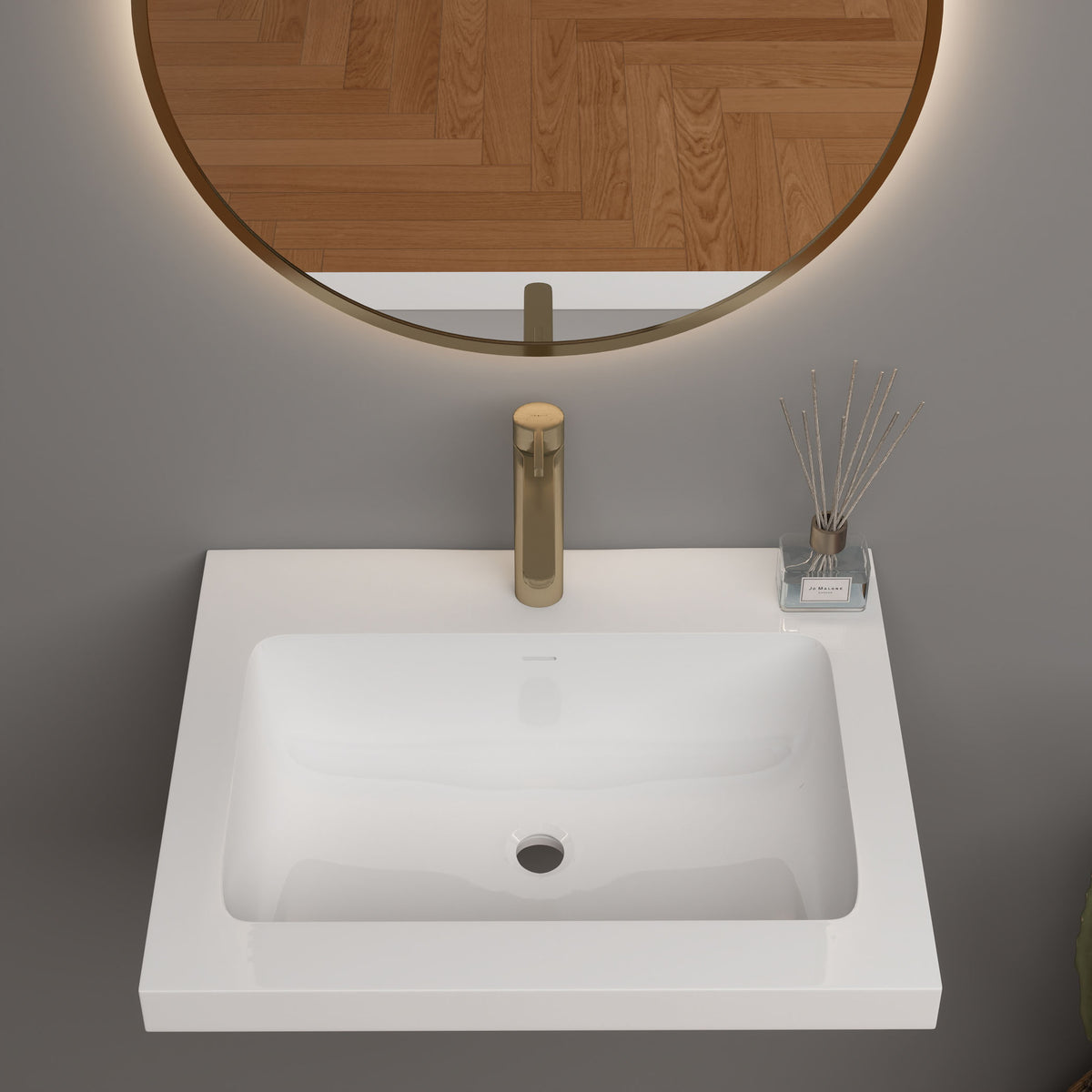 NB Reinforced Acrylic Sink Top 24" - 84"-Better Vanity