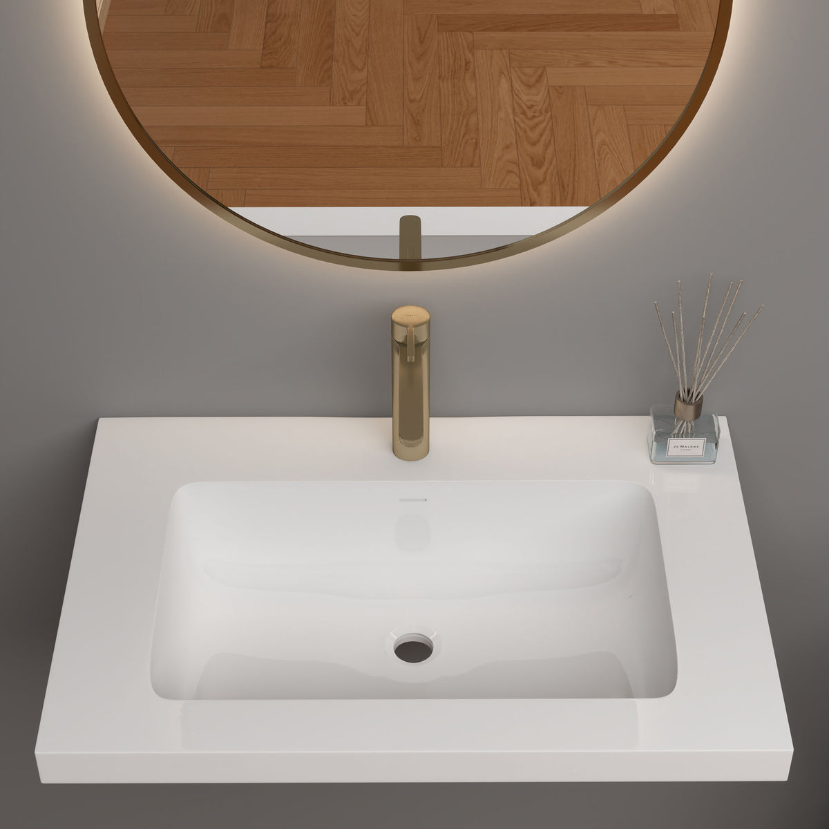 NB Reinforced Acrylic Sink Top 24" - 84"-Better Vanity