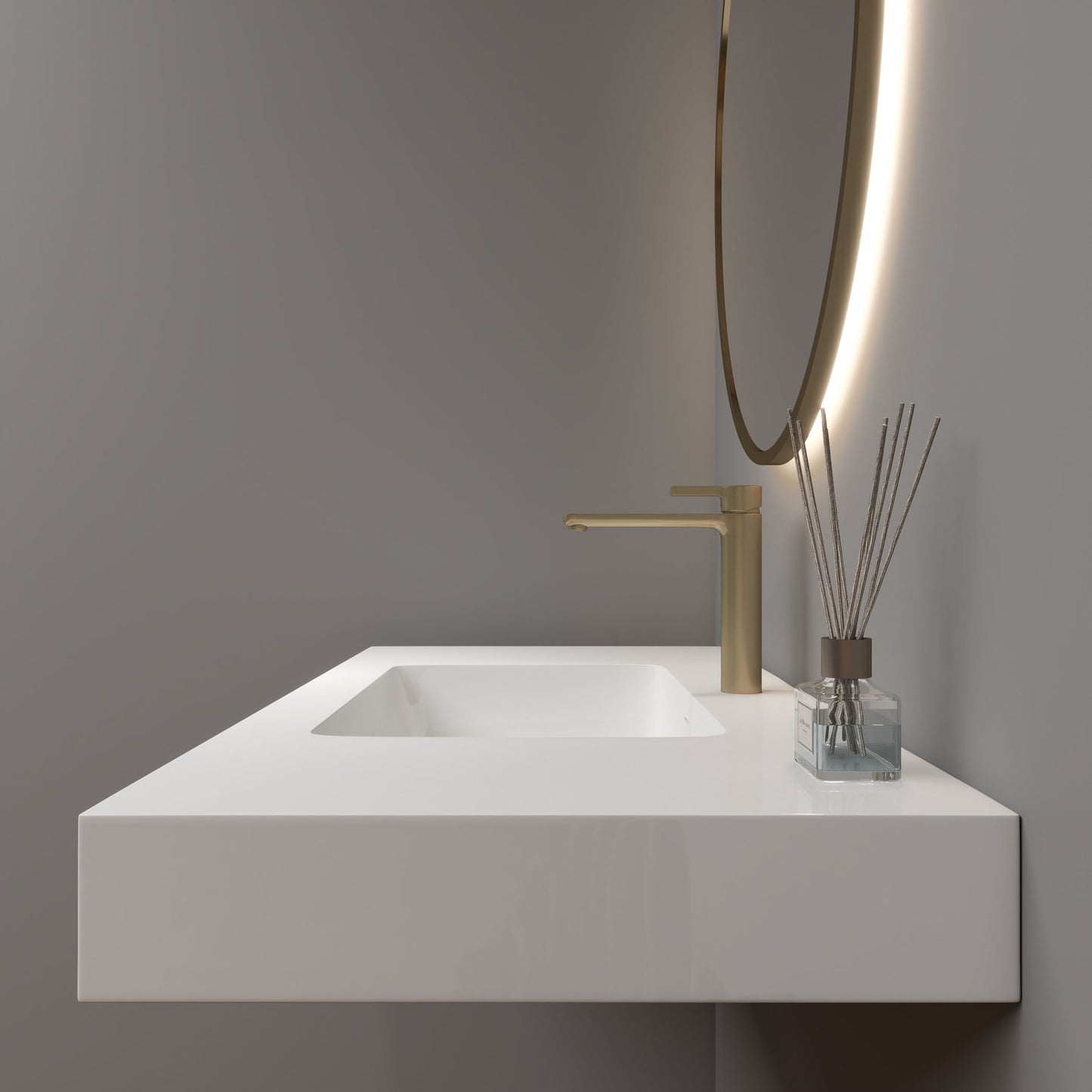 LB Reinforced Acrylic Sink Top 24" - 84"