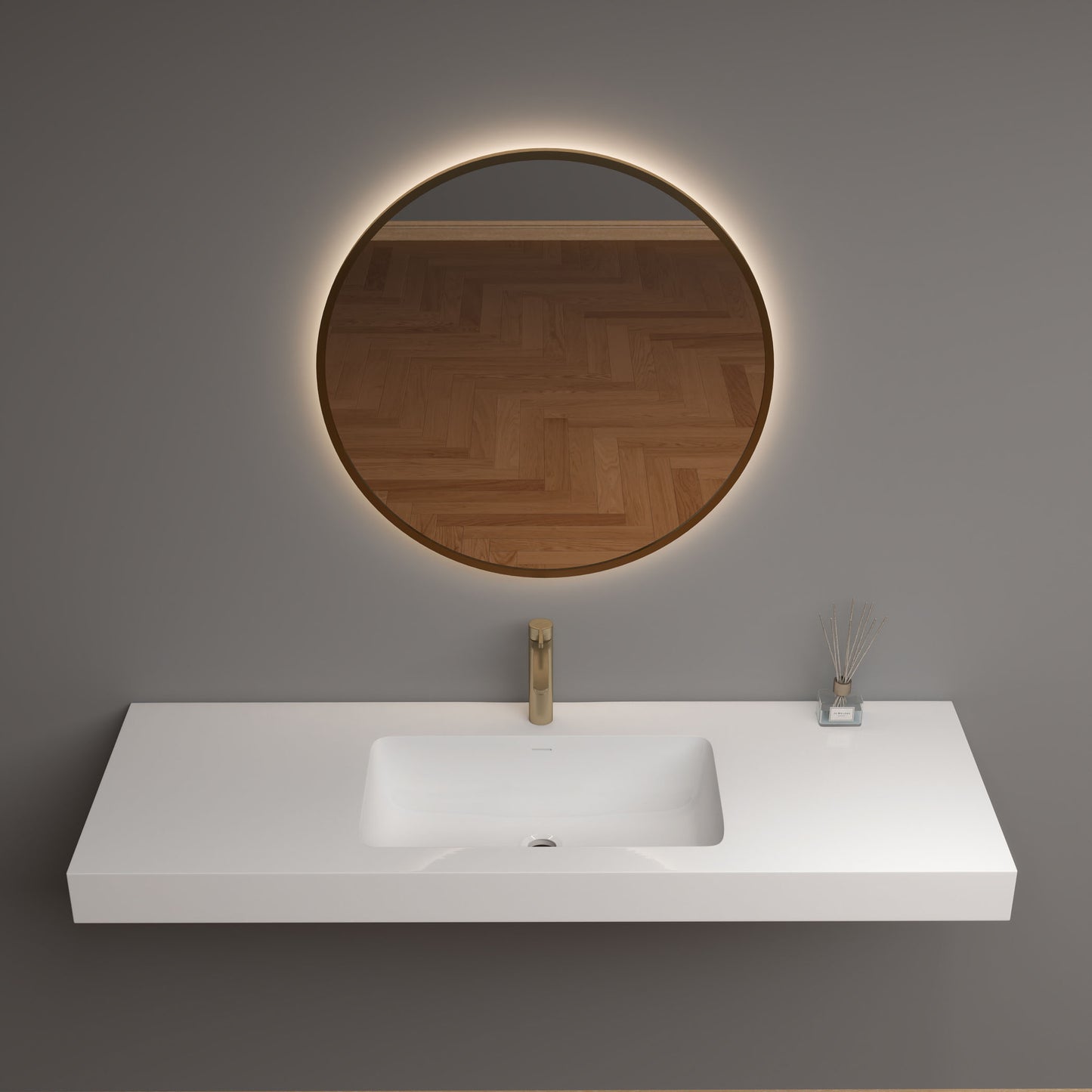 LB Reinforced Acrylic Sink Top 24" - 84"