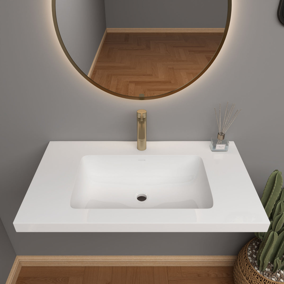 NB Reinforced Acrylic Sink Top 24" - 84"-Better Vanity