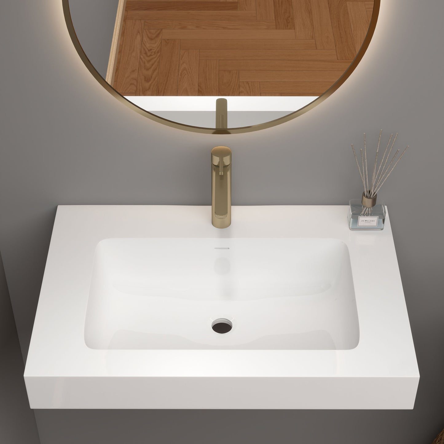 LB Reinforced Acrylic Sink Top 24" - 84"