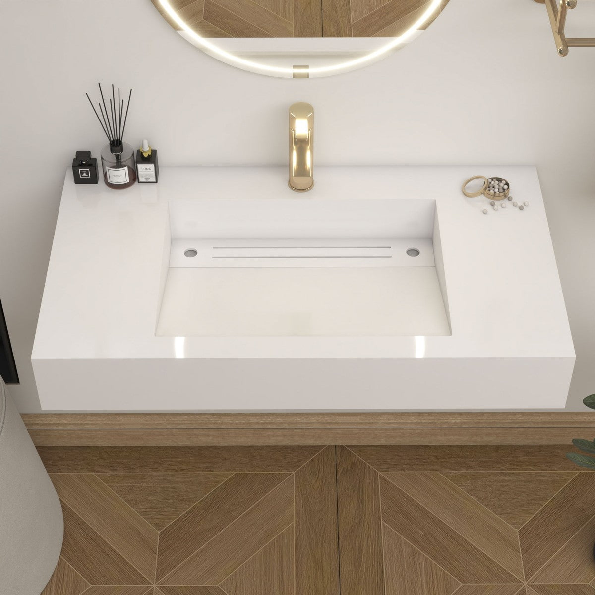 Bethany 36" Reinforced FLX Acrylic Single Sink Countertop