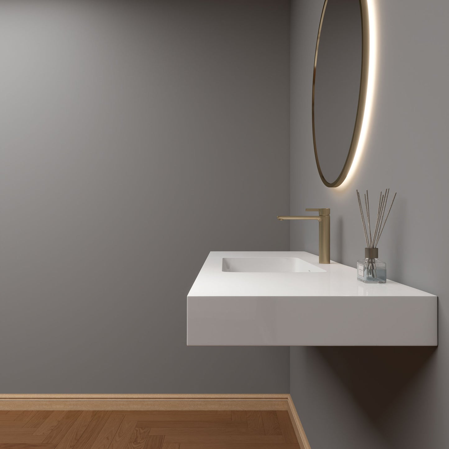 LB Reinforced Acrylic Sink Top 24" - 84"