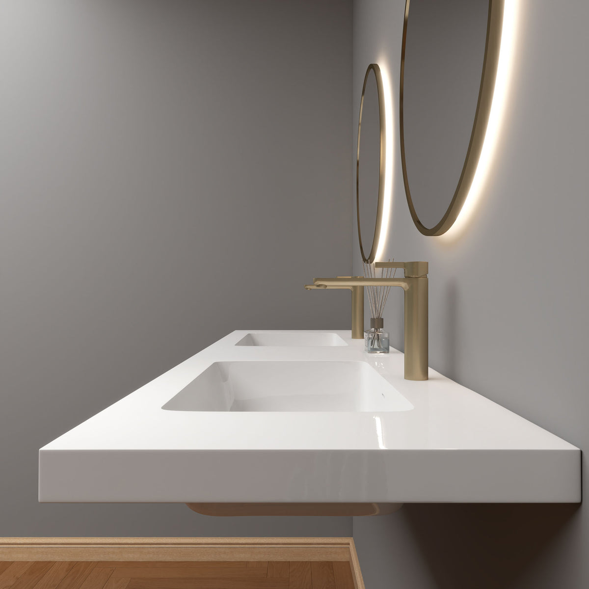 NB Reinforced Acrylic Sink Top 24" - 84"-Better Vanity