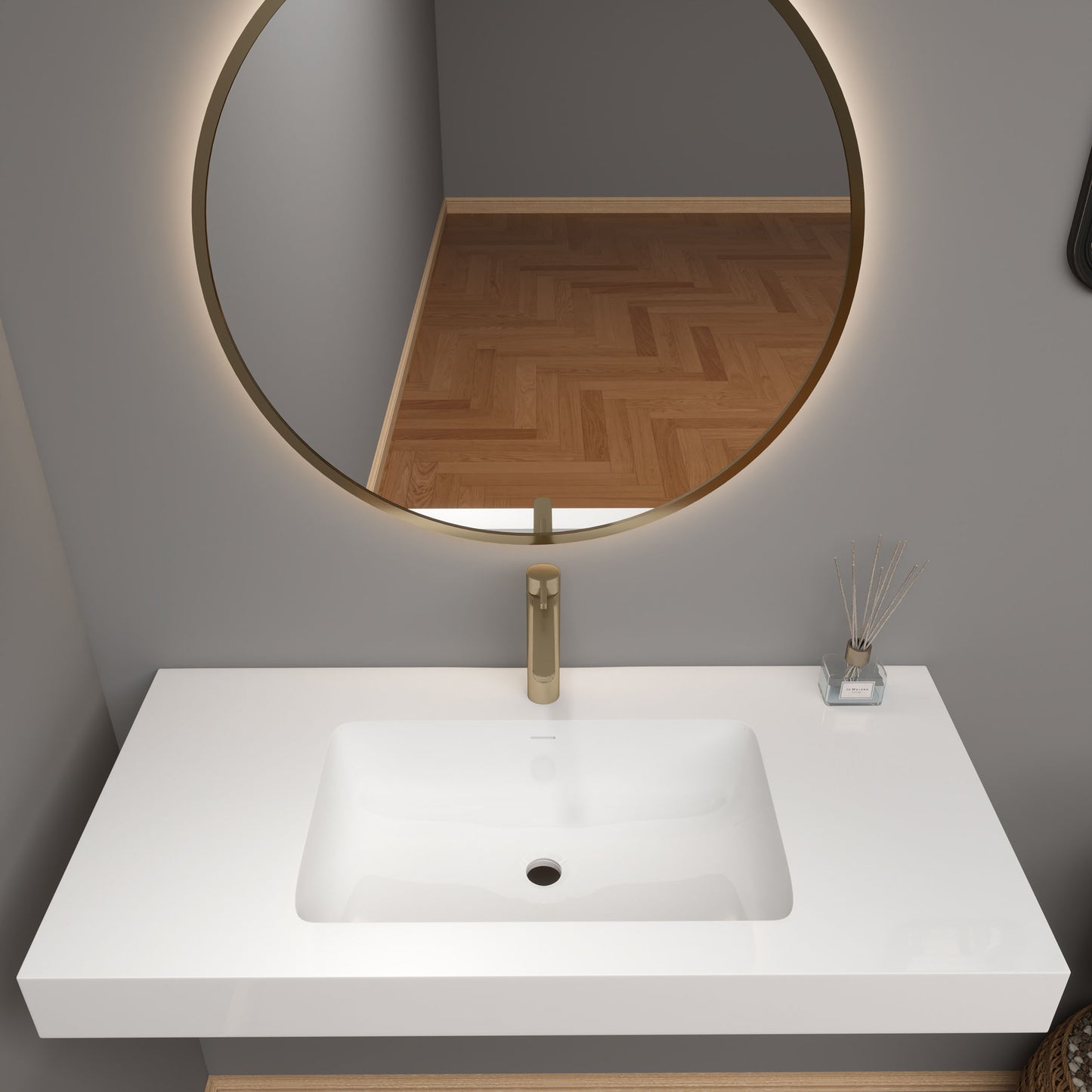 LB Reinforced Acrylic Sink Top 24" - 84"