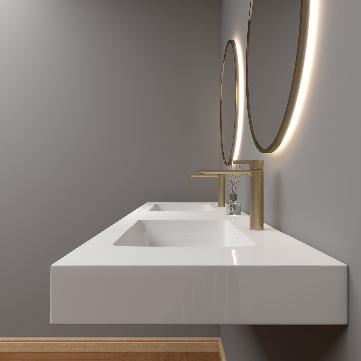 LB Reinforced Acrylic Sink Top 24" - 84"