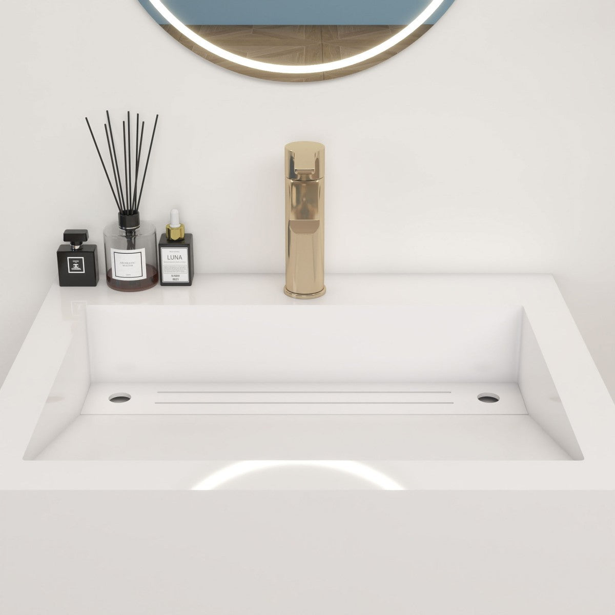 Bethany 24" Reinforced FLX Acrylic Single Sink Countertop