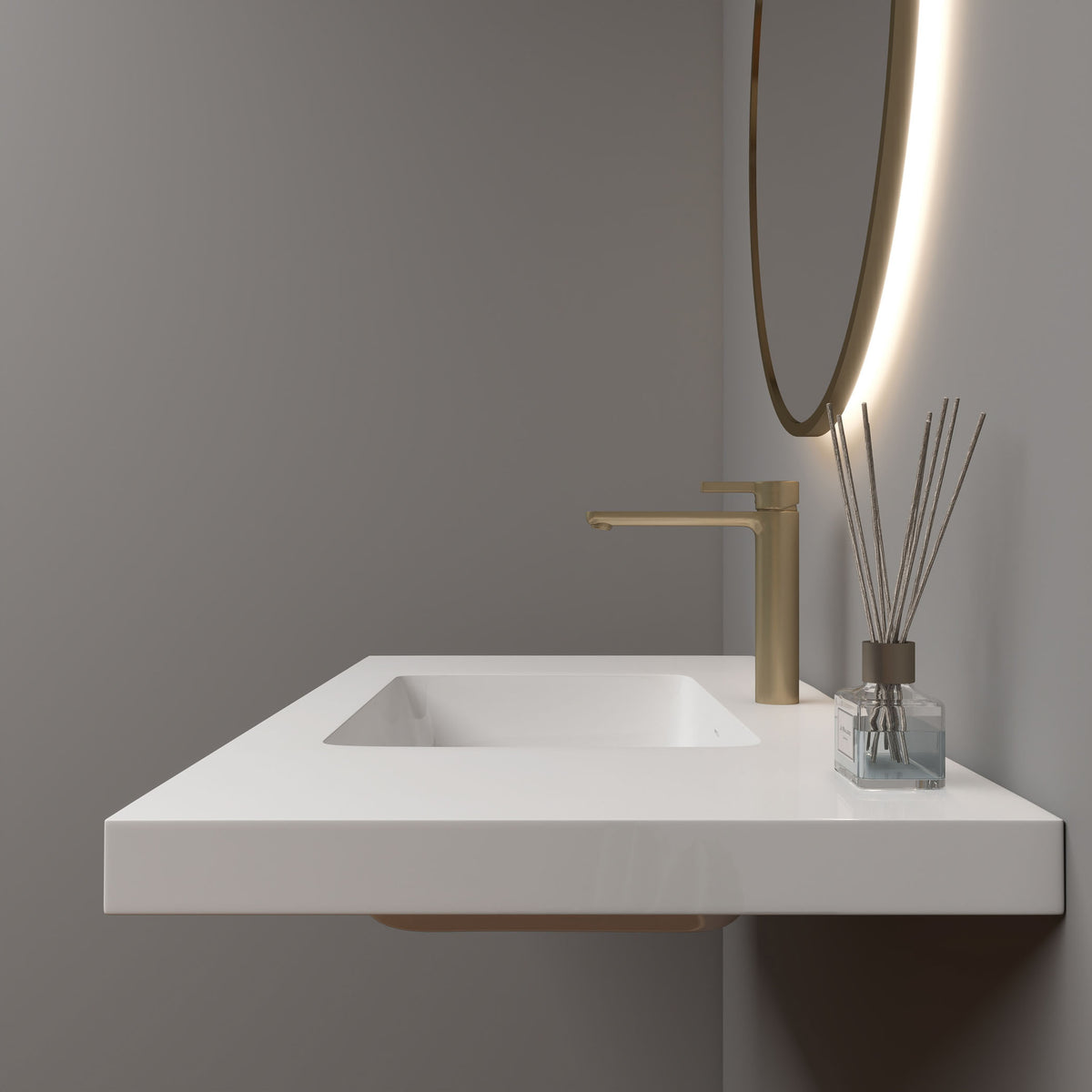 NB Reinforced Acrylic Sink Top 24" - 84"-Better Vanity