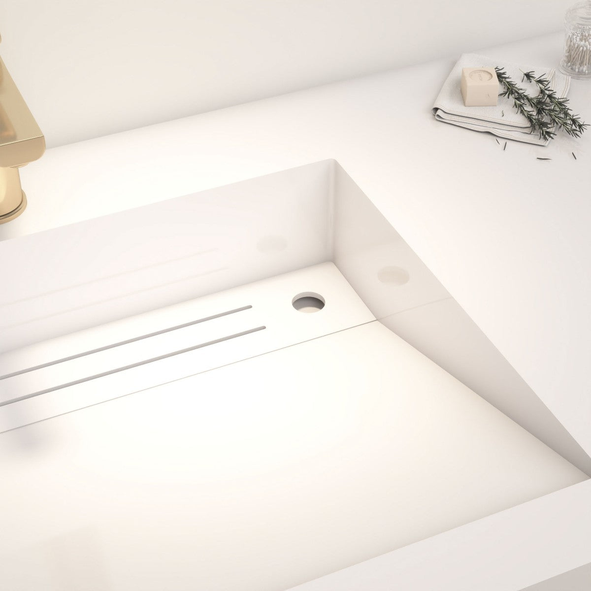 Bethany 48" Reinforced FLX Acrylic Single Sink Countertop