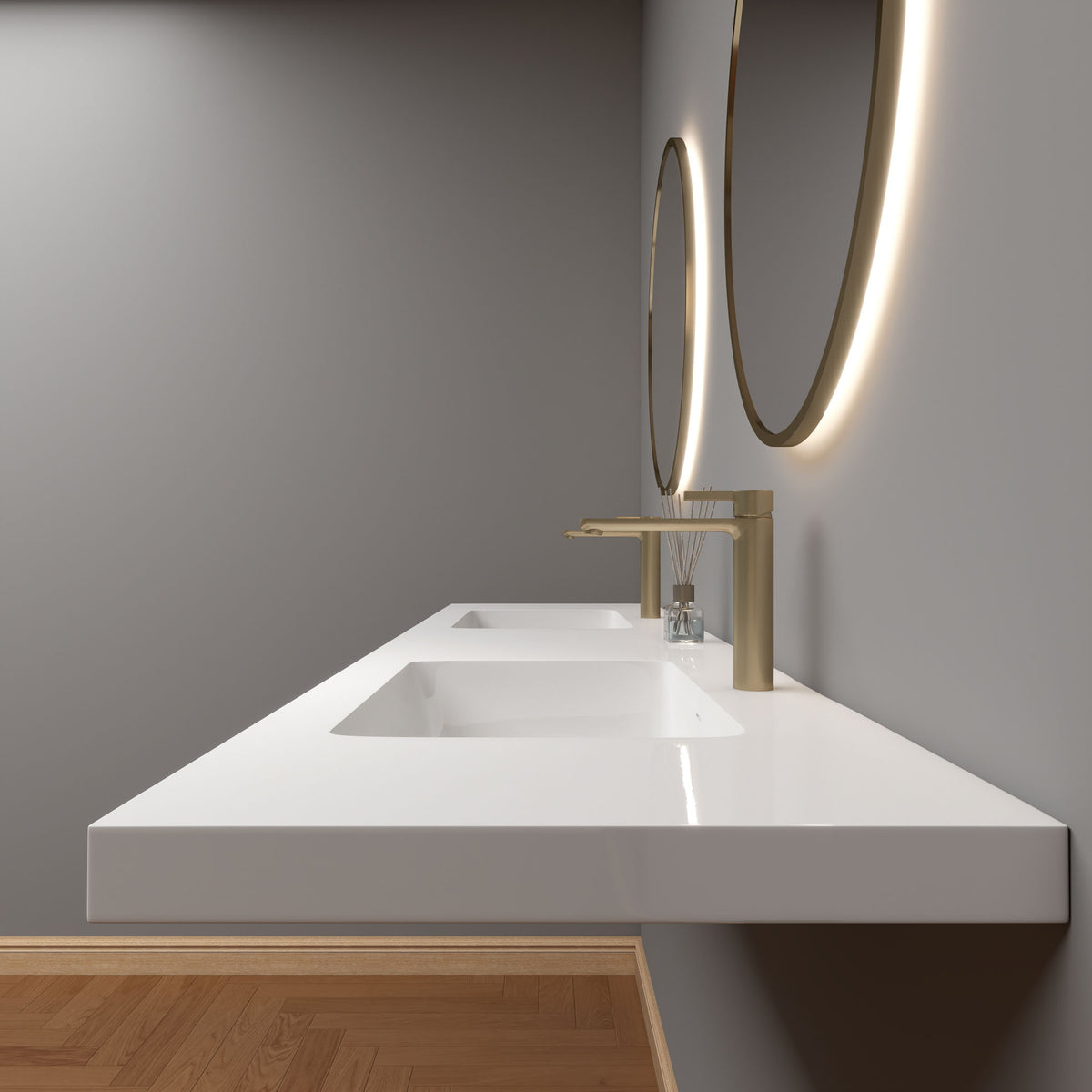 NB Reinforced Acrylic Sink Top 24" - 84"-Better Vanity