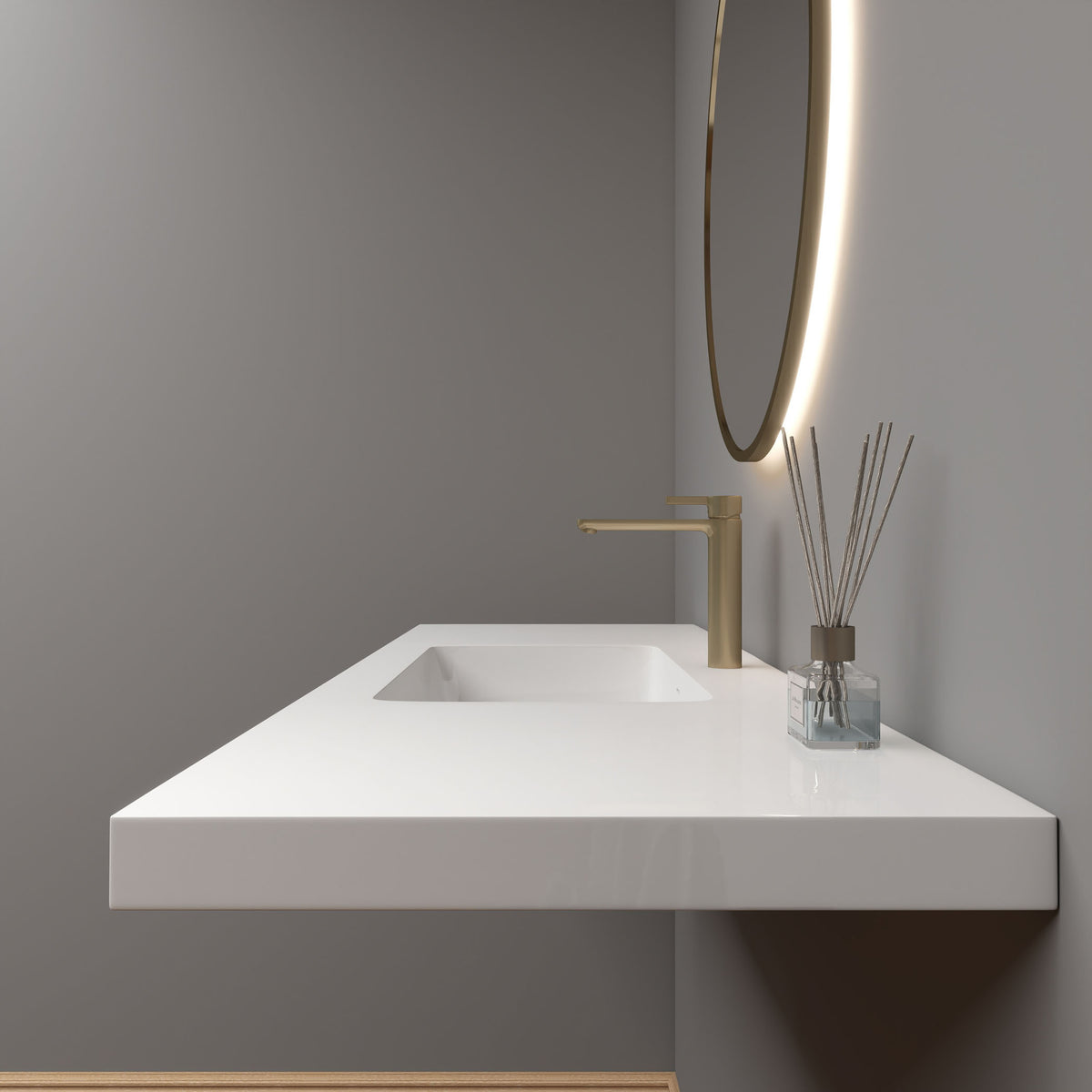 NB Reinforced Acrylic Sink Top 24" - 84"-Better Vanity