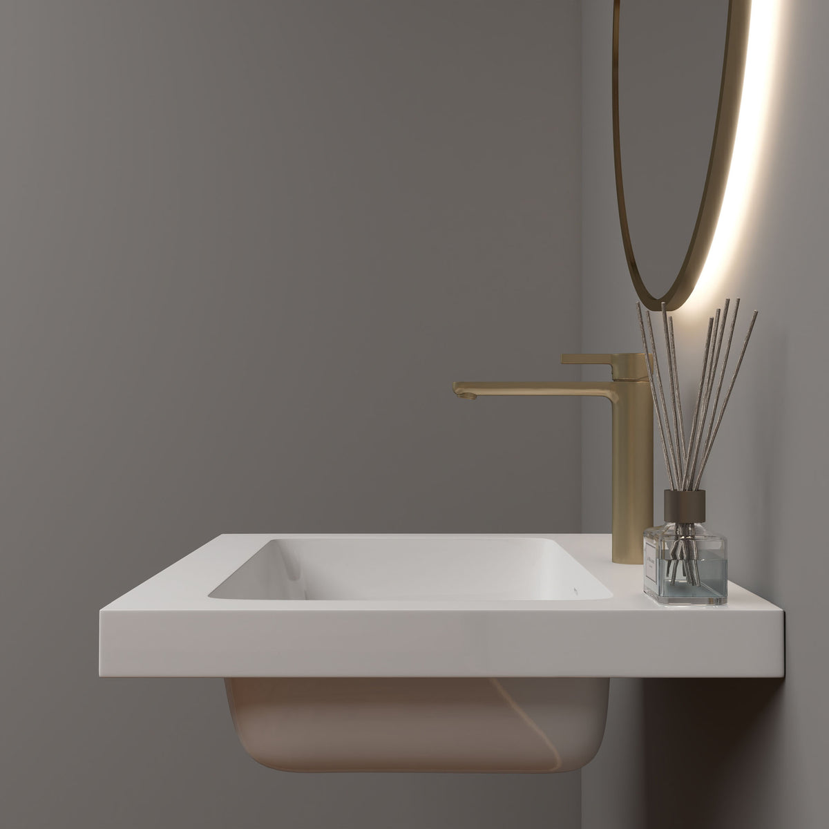 NB Reinforced Acrylic Sink Top 24" - 84"-Better Vanity