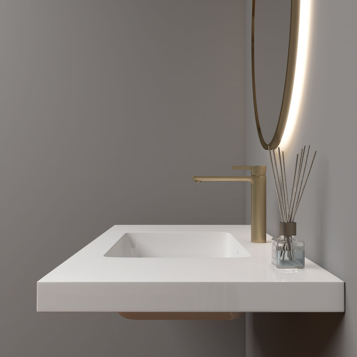 NB Reinforced Acrylic Sink Top 24" - 84"-Better Vanity