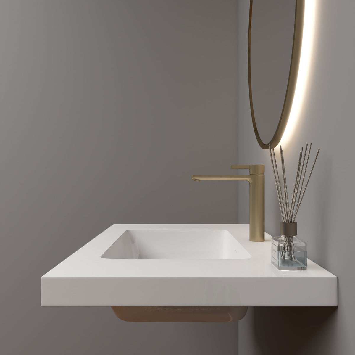 NB Reinforced Acrylic Sink Top 24" - 84"-Better Vanity