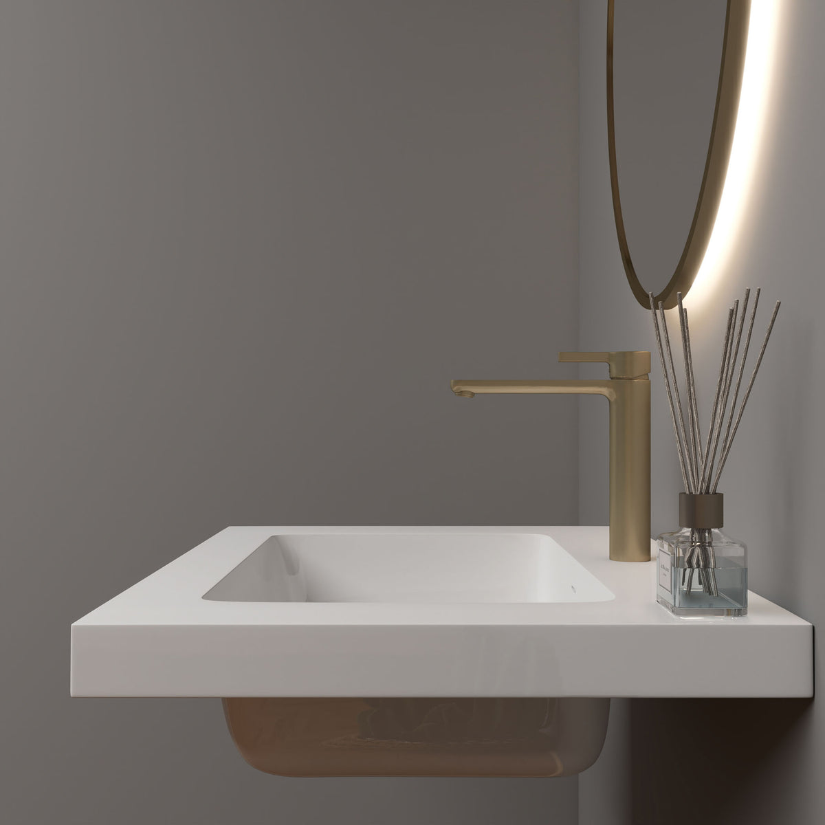 NB Reinforced Acrylic Sink Top 24" - 84"-Better Vanity