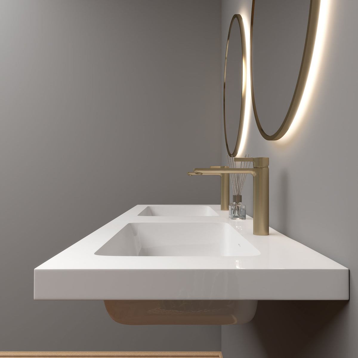 NB Reinforced Acrylic Sink Top 24" - 84"-Better Vanity