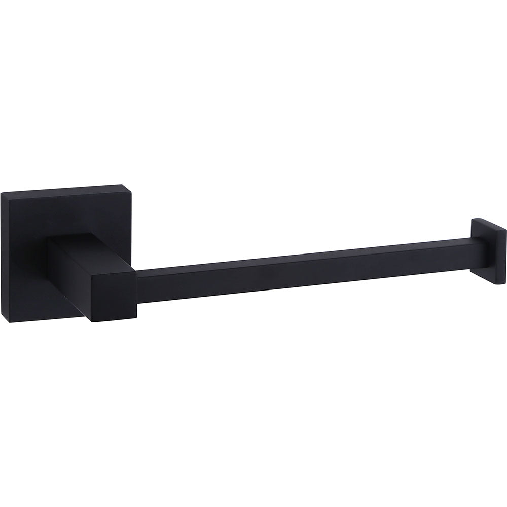 Brooke Matte Black Open Toilet Paper Holder