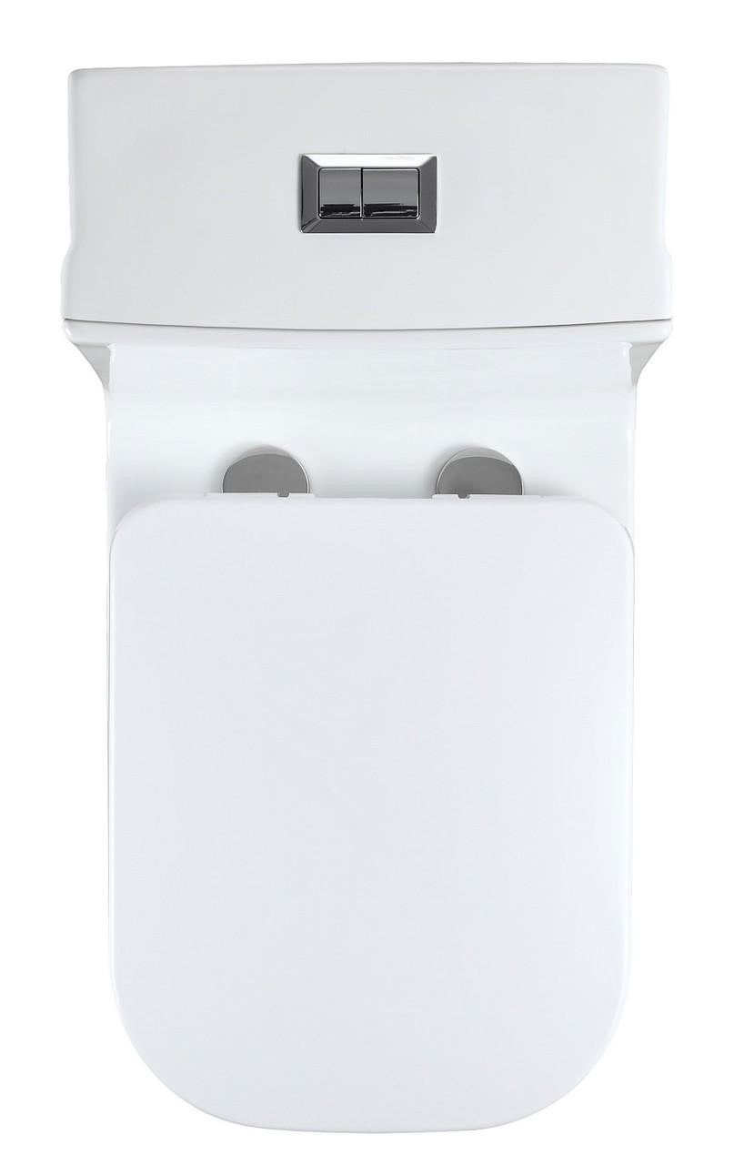 Aqua Series Kingero Elongated Toilet - Dual Flush K-0329DF Overhead View